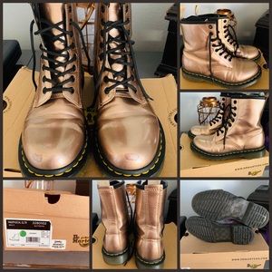 Beautiful Rose Gold (Vegan Leather) Dr Martens